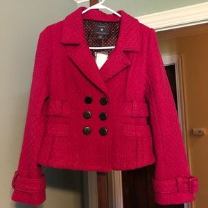 Forever 21 Pink Waist Peacoat